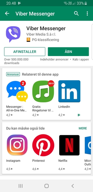 Vælg ÅBN