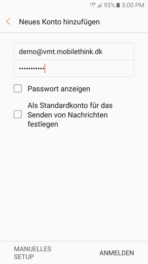 Geben Sie Ihre E-Mail-Adresse und Ihr Passwort ein. Wählen Sie ANMELDEN