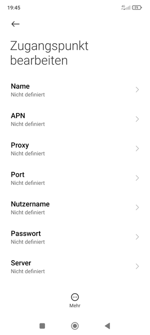 Geben Sie MMS-Informationen ein