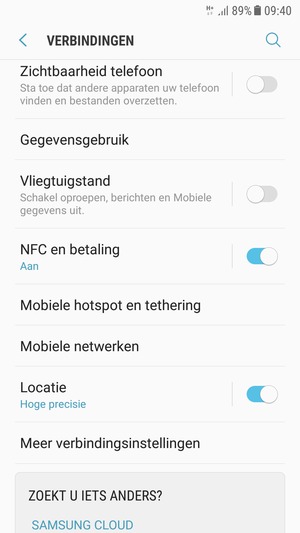 Selecteer Mobiele netwerken
