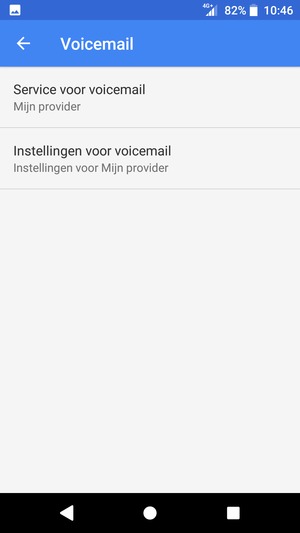 Selecteer Instellingen voor voicemail