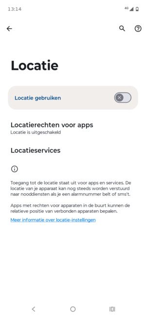 Schakel Locatie gebruiken uit
