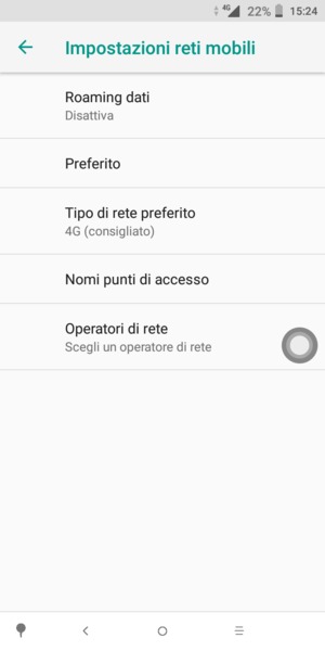 Seleziona Nomi punti di acceso