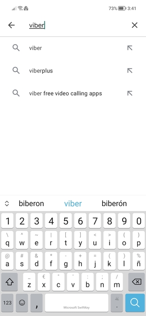 Enter the app name and select Search