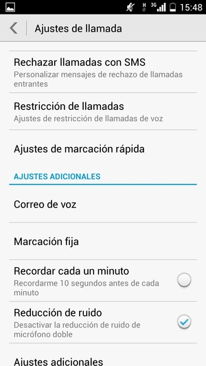 Seleccione Correo de voz