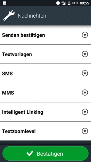 Wählen Sie SMS