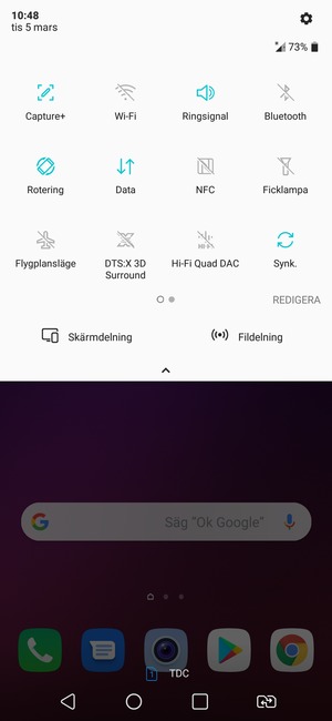 Svep åt vänster