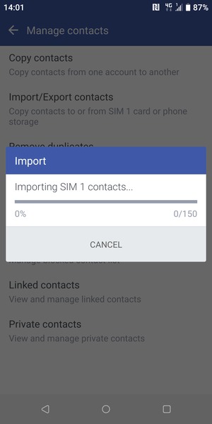 Your contacts will be saved to your Google account and saved to your phone the next time Google is synced.