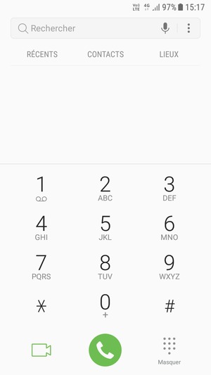 Appuyez longuement sur le numéro 1