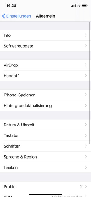 Wählen Sie Softwareupdate