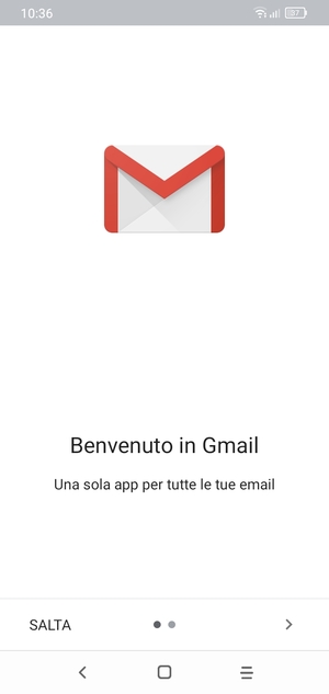 Seleziona AVANTI