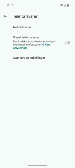 Vælg Avancerede indstillinger
