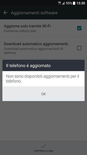 Se il tuo telefono è aggiornato, seleziona OK