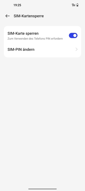 Wählen Sie SIM-PIN ändern