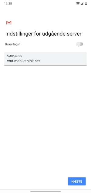 Slå Kræv login fra og vælg NÆSTE