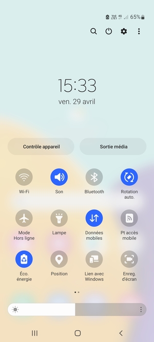 Activez Économie d'énergie