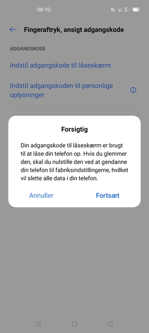 Vælg Fortsæt