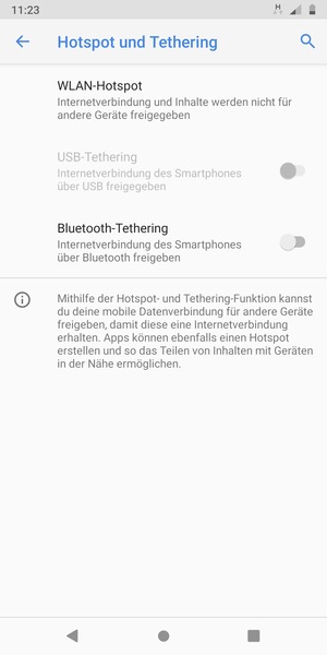 Wählen Sie WLAN-Hotspot