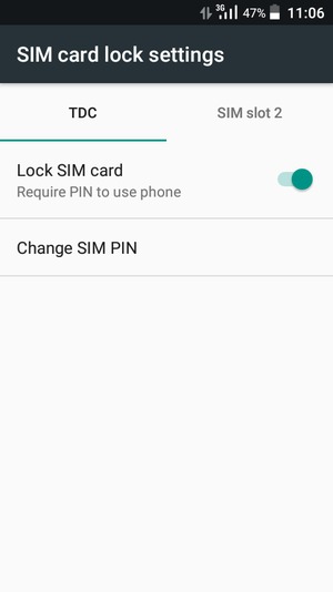 Select Public and  Change SIM PIN