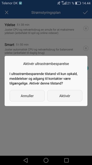 Vælg Aktivér