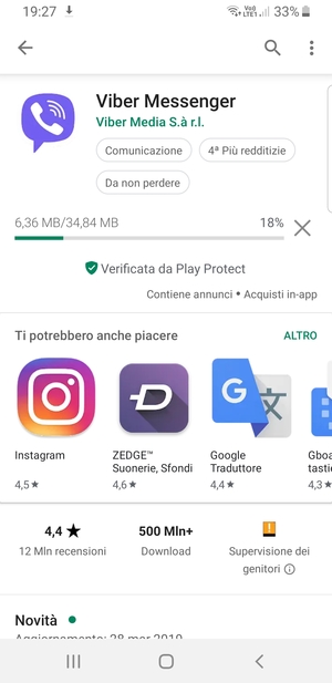 Attendi il completamento del processo di installazione