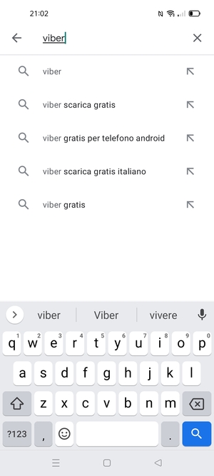 Inserisci il nome dell'app e seleziona Ricerca
