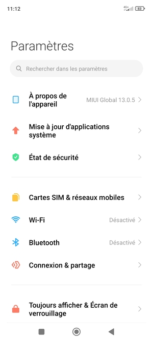 Sélectionnez Wi-Fi
