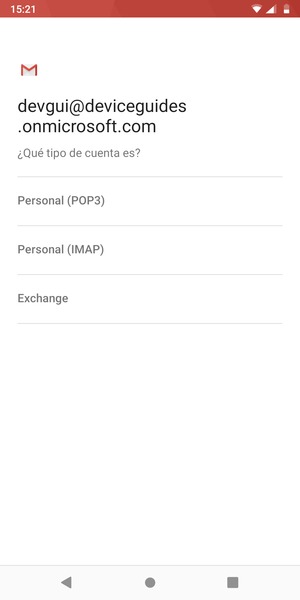 Seleccione Exchange