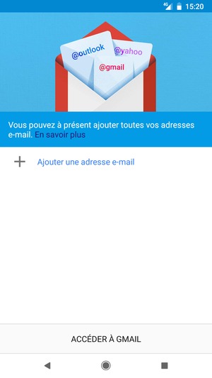 Sélectionnez Ajouter une adresse e-mail