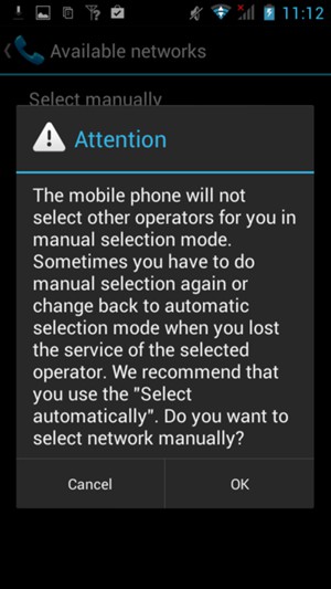 Select OK
