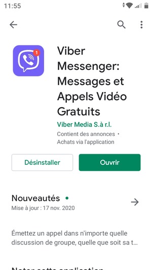 Sélectionnez Ouvrir