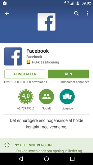 Vælg ÅBN