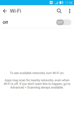 Turn Wi-Fi on
