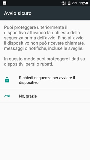 Seleziona la tua opzione preferita
