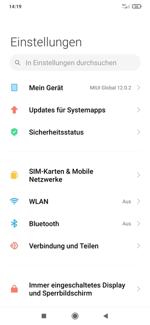 Wählen Sie SIM-Karten & Mobile Netzwerke