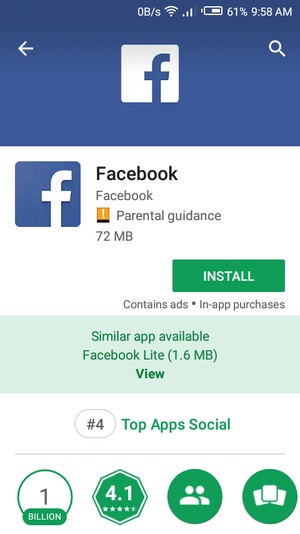 Select INSTALL