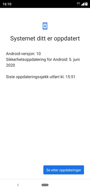 Velg Se etter oppdatering