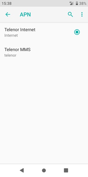 Seleziona il tasto Menu