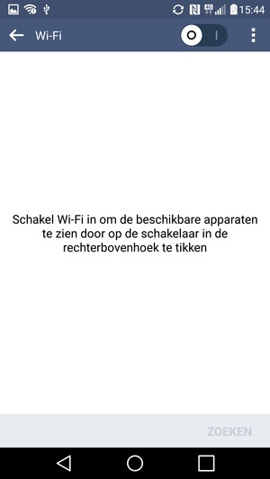 Schakel Wi-Fi in