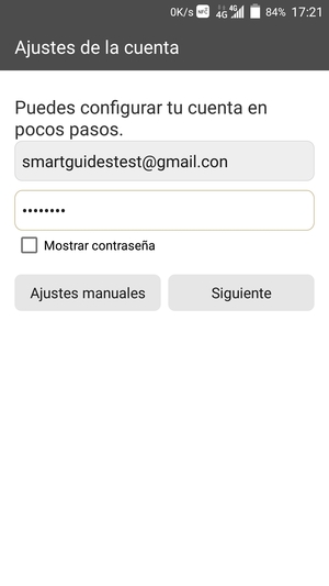 Introduzca su dirección de correo electrónico de Gmail o Hotmail y su contraseña. Seleccione Siguiente