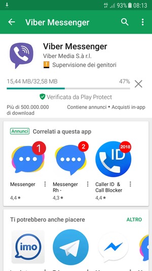 Attendi il completamento del processo di installazione