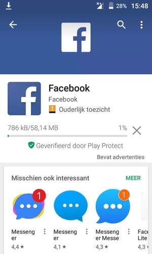 Wacht tot het installatieproces beëindigd is