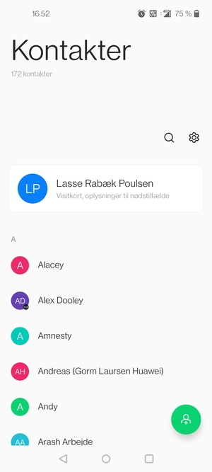 Vælg Indstillinger-knappen