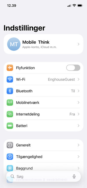 Vælg Mobilnetværk