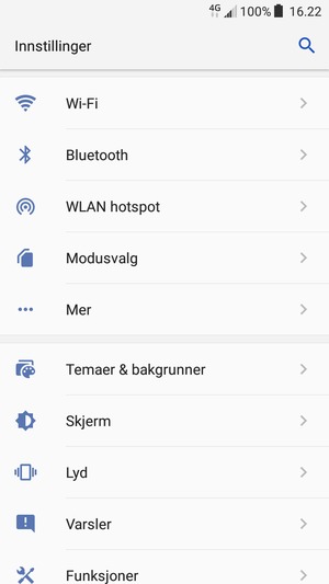 Velg Modusvalg