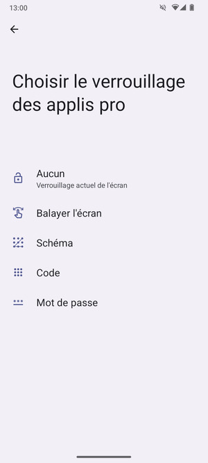 Sélectionnez Schéma