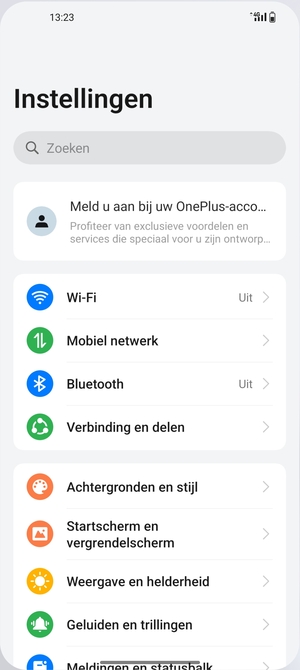 Selecteer Mobiel netwerk