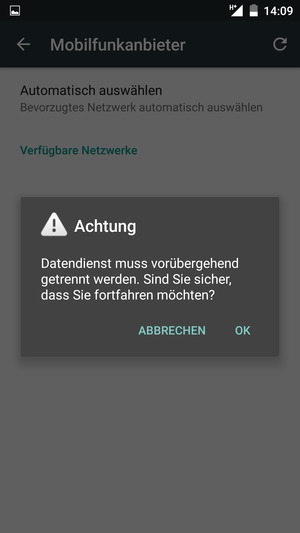 Wählen Sie OK