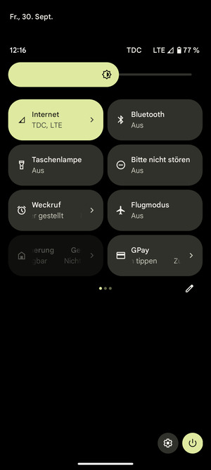 Streifen Sie nach links