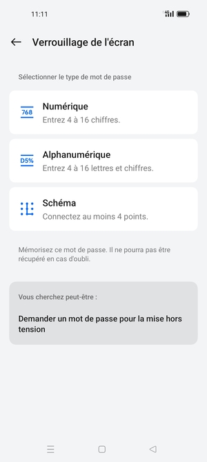 Sélectionnez Schéma